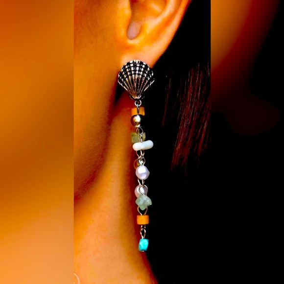 🔥🧜🏻‍♀️🧜BEACH PLEASE❗️ PAPARAZZI “COASTLINE COLLECTION” MULTI POST EARRINGS❗️ - Picture 2 of 4